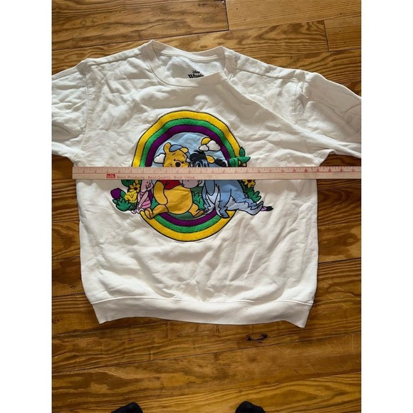 Disney Winnie the Pooh & Eeyore Piglet Vtg 3D Unisex XL Graphic Sweatshirt soft - Picture 5 of 8